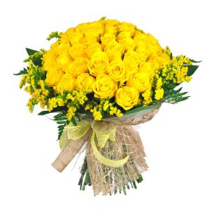 Rosas amarillas hermosas