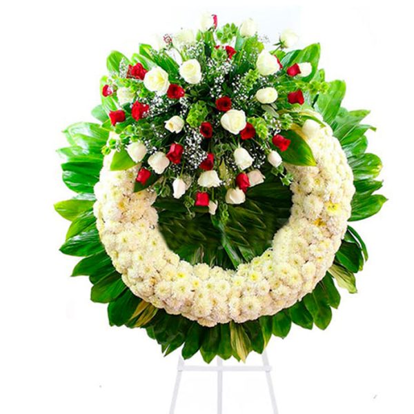 flores de mujer muerta corona funebre para mujer