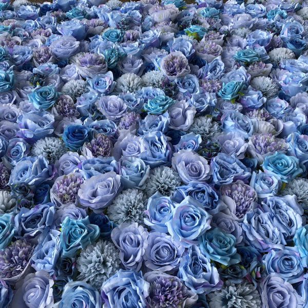 arreglo de rosas azules ramo de flores azules